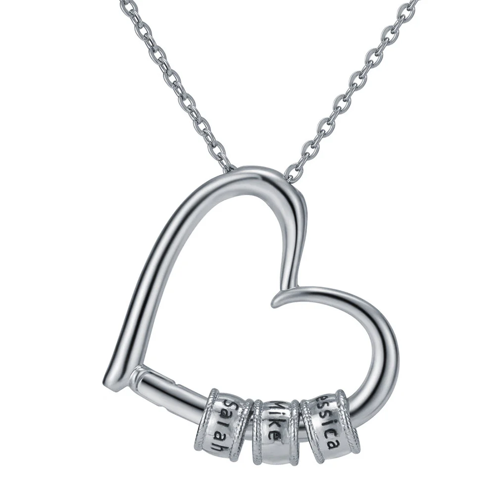 The Heart of Our Family - Personalized Beads Necklace - Image 5
